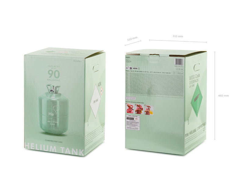 Heliumtank, maks 90 ballonger