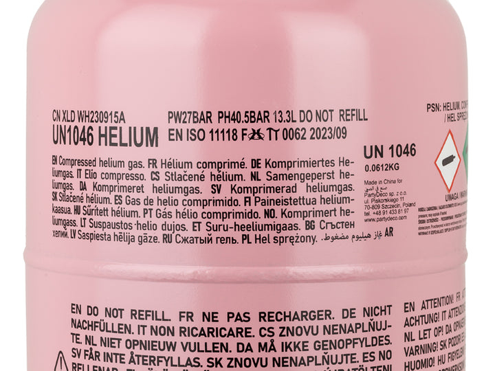 Heliumtank, maks 50 ballonger