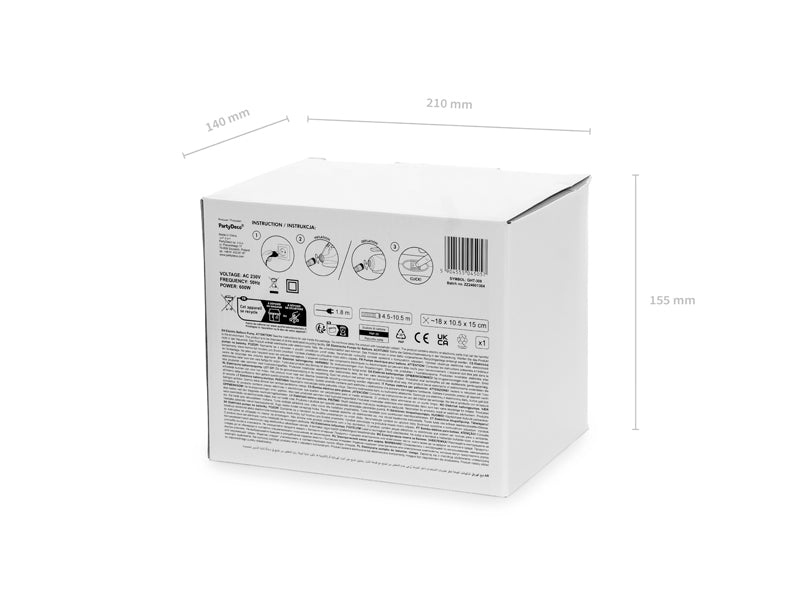 Elektrisk pumpe med diverse dyser, 600W