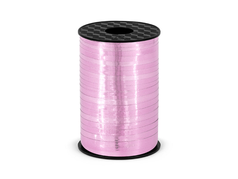 Gavebånd, rosa, metallisk 5mm/225m