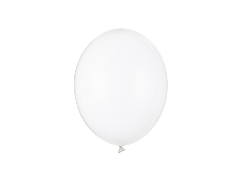 Lateksballonger, krystallklar, 23 cm, 10, 25, 50 el. 100 stk.
