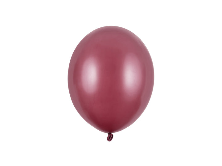 Lateksballonger, burgunder metallic, 23 cm, 10, 25, 50 el. 100 stk.