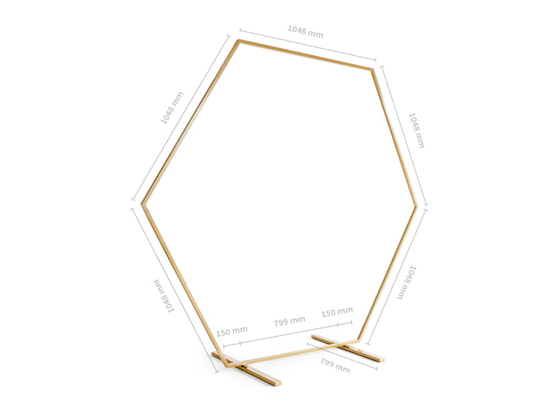 Hexagon bakteppestativ