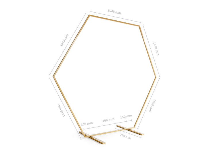 Hexagon bakteppestativ